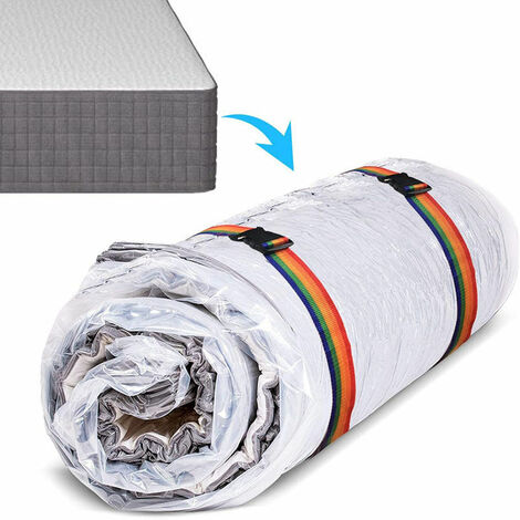Bolsas de vacío para colchón para mudanza - Bolsa de almacenamiento para colchón - Bolsas de almacenamiento para vacío que ahorran espacio para colchón de esponja extra grande de látex/resistente (Tam