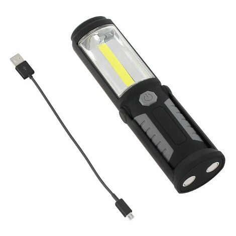 Baladeuse COB LED lampe de poche rechargeable et magnétique
