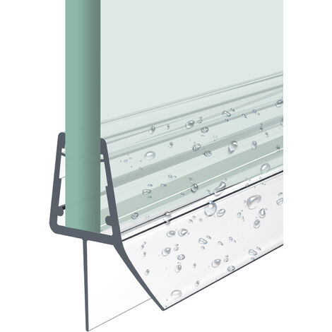 Heilmetz joint de douche 80cm joint de remplacement porte de douche pour verre épaisseur 4-6mm joint de porte de douche déflecteur d'eau ou joint de cabine de douche TYPE3