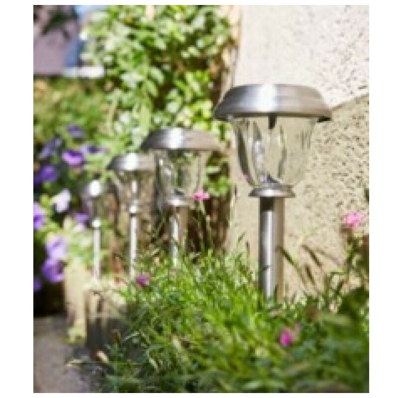 Baliza ilumin luminaria solar cristal/inox pulzar luxform