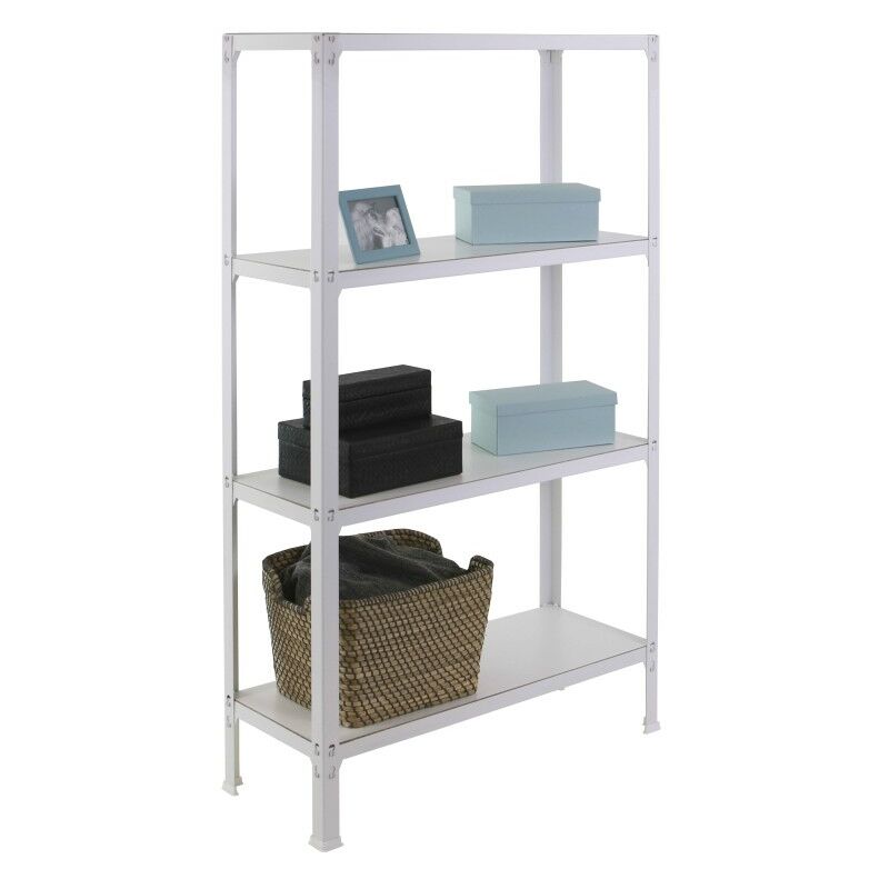 Comprar Online Estantería Metálica Simonhome Click Wood Mini 4/300 Gris/Mdf.