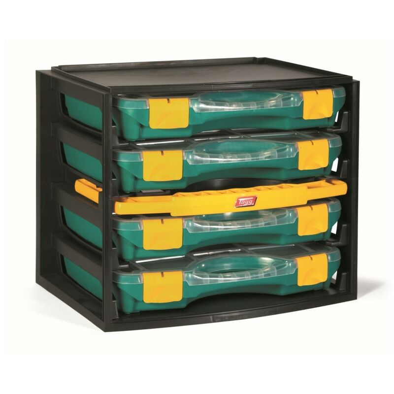 Tayg 1 Multibox con 4 Estuches con separadores móviles 22-26, 335x250x275mm + Estuche con separador fijo n.13-32, 330 x 247 x 54 mm