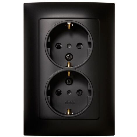 Base enchufe elec doble schuko tt empotrar ne serie 10 simon