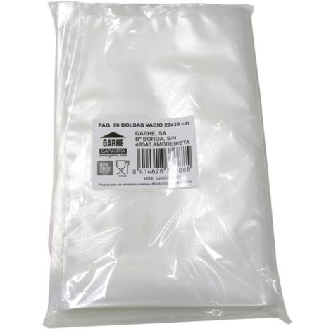 Bolsa envasar vacio (paq 50 uds) 20 x 30 cm (1/2)