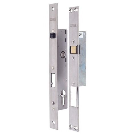 Cerradura elec duo 20/85 inox dorcas