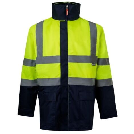 Parka alta visibilidad 4 en 1 marino / amarillo talla 2xl (1/5)