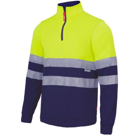 Sudadera de trabajo Velilla 305701 - S - Bleu/Jaune