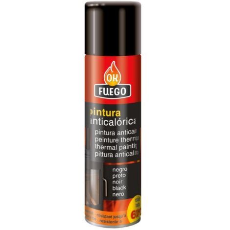 Pintura anticalórica color negro Okfuego 400 ml