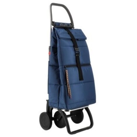 Carro compra 4 ruedas plegable acolchado big polar 4l azul