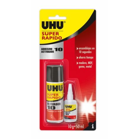 Adhesivo instantaneo 10 pack activador 10 gr + 50 ml