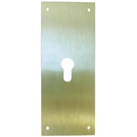 Placa cerradura 80x250mm bocallave pera m-51/80250p, laton m