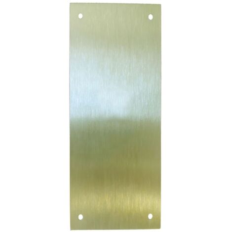 Placa cerradura 80x250mm ciega m-51/80250c, laton mate