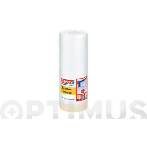 Lámina protectora para muebles, paredes y pintura Tesa, 17 m x 260 cm con cinta adhesiva