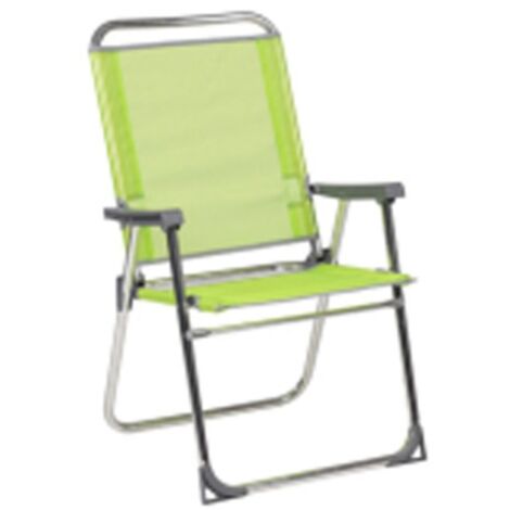 Sillon playa fijo seguridad respaldo alto aluminio fibreline