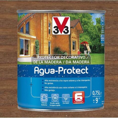 Lasur agua protect satinado v33 750 ml roble oscuro