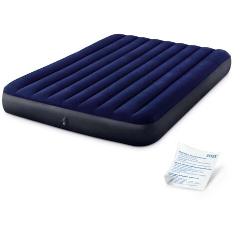 Intex – Colchón inflable DuraBeam Classic Downy 152x203 cm – Tecnología Fiber-Tech – Superficie suave al tacto – Carga máxima 273 kg (1/5)