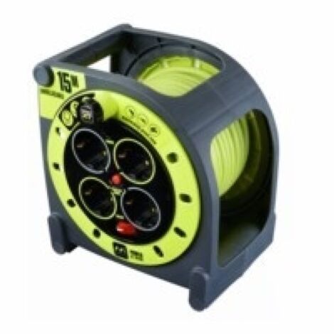 Enrollacable 3x1,5mm 15mt  3680v 230v ip55 4t-tt term. inter