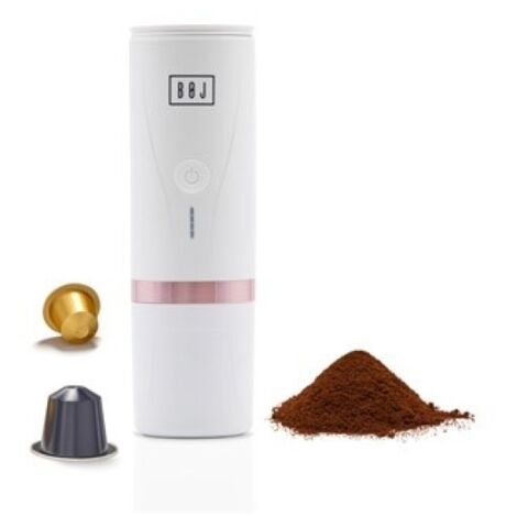 Cafetera portatil a bateria usb 80 ml blanca boj (1/5)