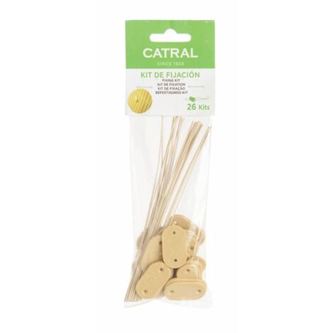 Sistema fijacion 26 uds catral 1,9 x 3,3 cm natural