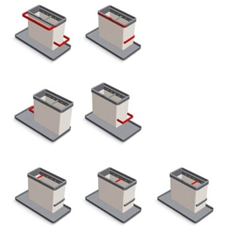 Organizador fregadero tidytex gris metaltex