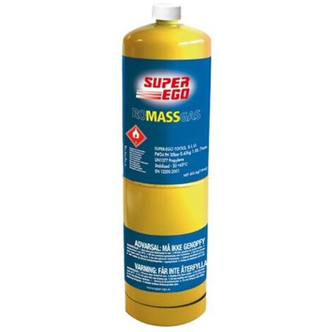 Cartucho gas con valvula 1000 ml romassgas/453gr super- ego