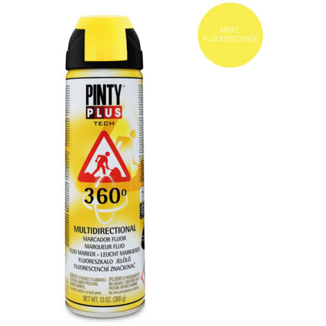 Marcador fluorescente 360º spray amarillo t146 650 ml pintyp (1/5)