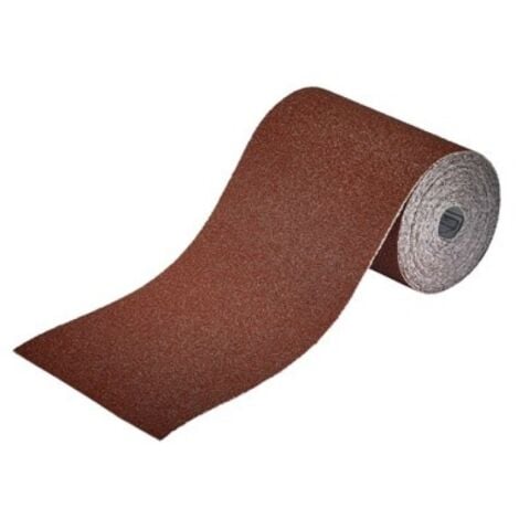 Lija papel abrasivo madera metal gr 60 115 x 5000 mm wolfcra