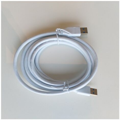 Cable usb a/ usb a macho/macho 2m blanco axil (1/3)
