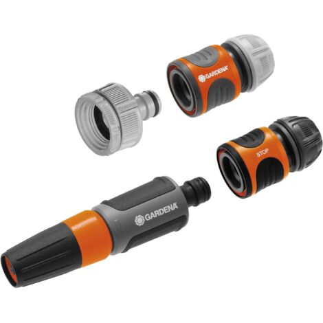 GARDENA Kit completo de lanza pistola de riego y conectores de riego de 13 - 15 mm (18291-20)