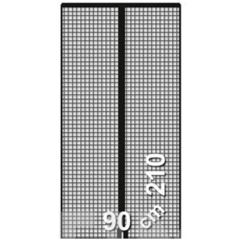 Mosquitera para puerta cortina magnetica antracita 90x210 cm