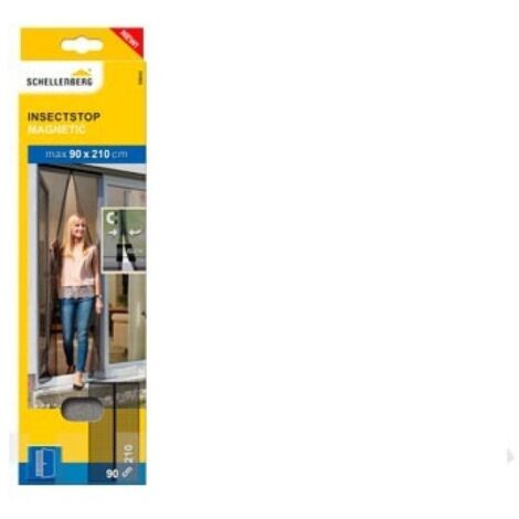 Mosquitera para puerta cortina magnetica antracita 90x210 cm