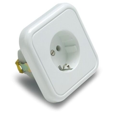 Base elec 80x79x45 emp tt 16a-250v polic/porc bl 2300 famat