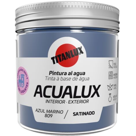 Pintura manualid. al agua 75 ml az/mar satin. acualux titan (1/2)