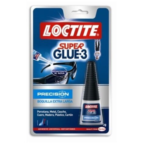 Pegamento instantaneo 5 gr super glue3 loctite