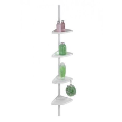 Cestillo baño telesc. 26x78-265x19,5cm rinconera 4 alturas a