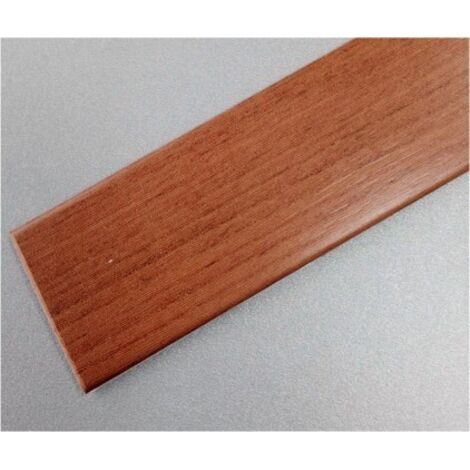 Pletina Perfilada 35Mmx1Mt 1/2Caña Adhesivo Pvc Cerezo