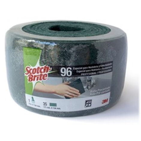 Estropajo limp 6mx134mm fibra ver rollo scotch brite 3m