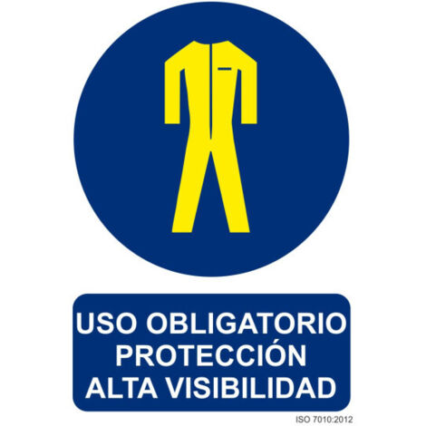 Señal 210x300mm pvc obligatorio protecciÓn alta vi. rd20070 (1/2)