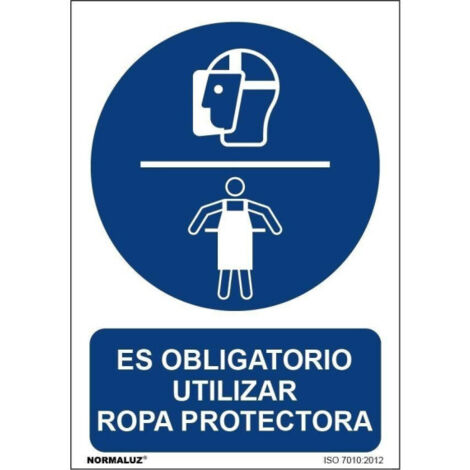 Señal 210X300Mm Pvc Uso Obligatorio Ropa Protectora Rd20023