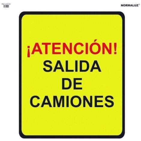 Señal vial 700x700mm bolsa textil salida de camiones v11134
