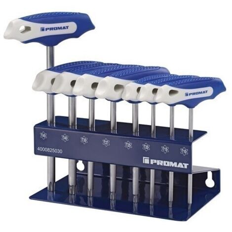 Juego Destornilladores Mangos Transv. Tx10 - Tx45 Promat