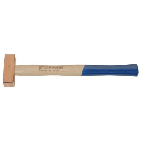 Martillo de cobre peso de cabeza 1000 g nogal promat