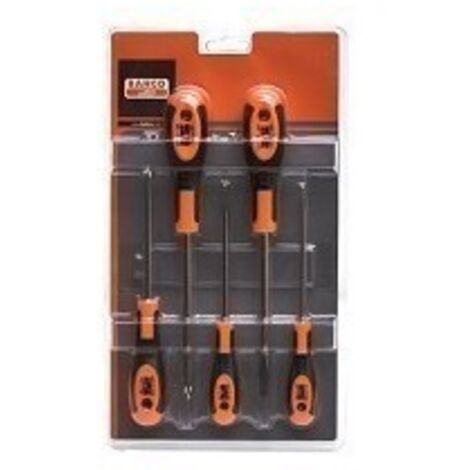 Destornillador 1Recta+2Plano+Phillips 604 Bahco 5 Pz