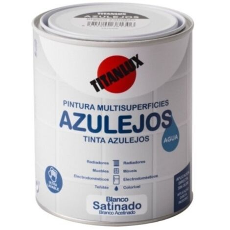 Esmalte Azulejos al Agua Titanlux satinado 750 ml Blanco