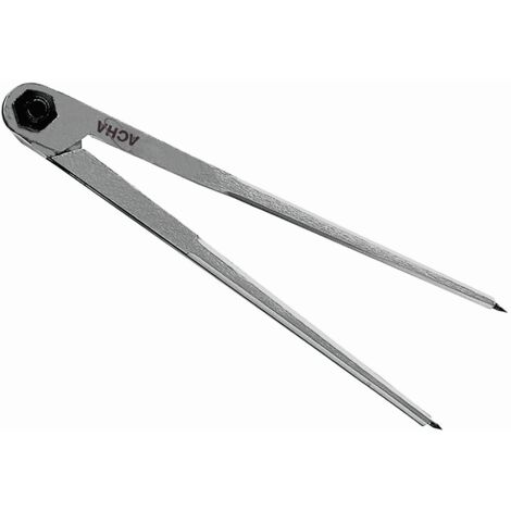 Compas Sin Fijador Punta De Acero 25Cm Apertura 27254 Acha