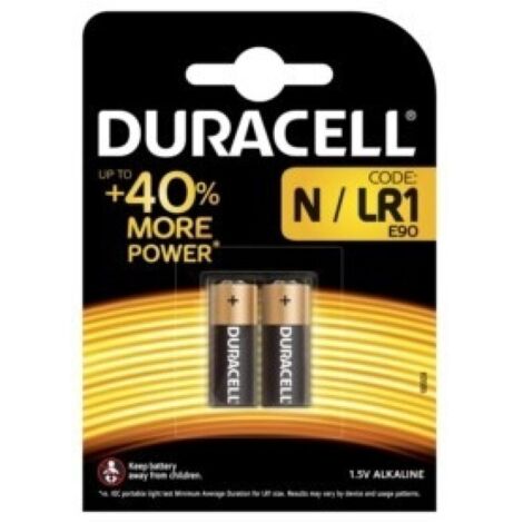 Pila alcalina lr-1-n 1,5v mn 9100 duracell 2 pz