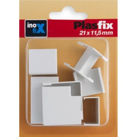 Canaleta Electricidad 21X11Mm Pvc Blanco Accesorios Inofix