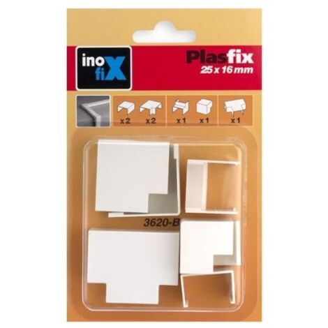 Canaleta Electricidad 25X16Mm Pvc Blanco Accesorios Inofix
