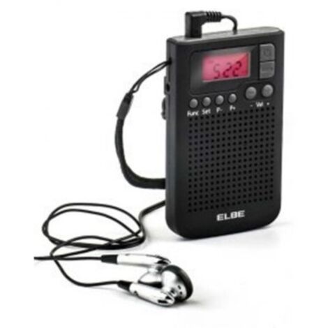 Radio Digital con Altavoz Personal ELBE RF93 AM, FM Negro