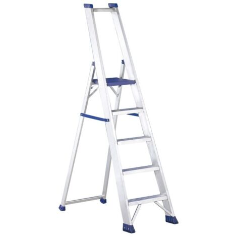 Escalera ind tijera 1,61mt 7 peldaños anch alu regina svelt